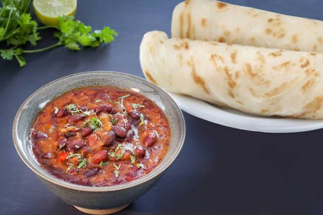 2 Laccha Paratha Rajma Pickle