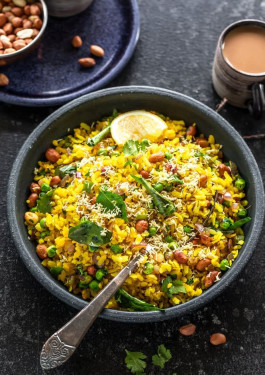 Poha With Elaichi Tea