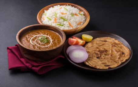 Dal Makhni Rice Roti Meal Combo