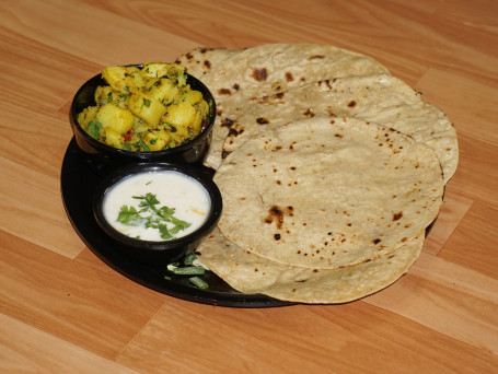 Jeera Aloo Raita 5 Tawa Butter Roti