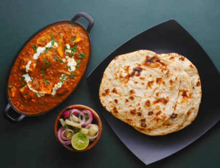 Paneer Punjabi With 4 Butter Roti And Boodi Raita