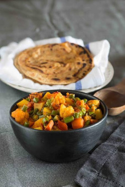 Mix Veg 4 Butter Roti Salad