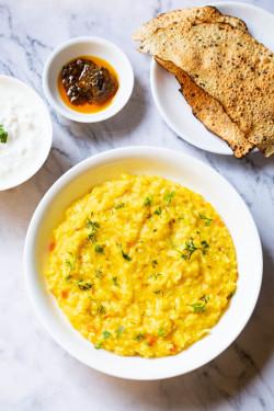 Masala Khichdi With Boondi Raita