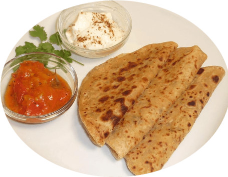 3 Gobi Paratha With Curd