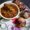 Litti Chiokha with Chicken Curry