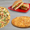 10Inches Medium Mushroom Pizza 8Inches Veg Lovers Pizza Veg Sandwich 250Ml Pepsi
