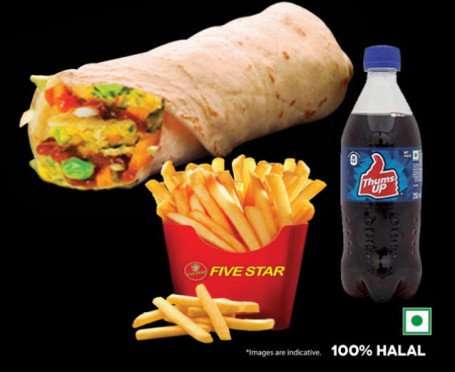 Veg Roll Meal (Veg Roll French Fries Soft Drink)