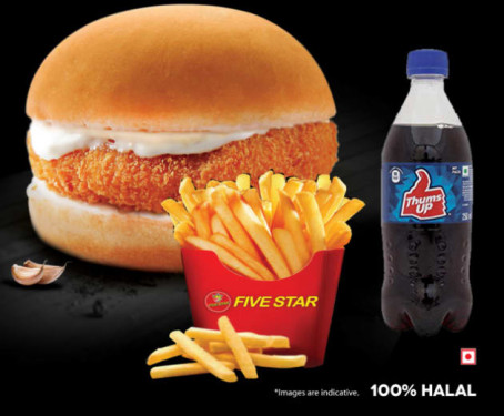 Crispy Chicken Burger Meal (Crispy Chicken Burger French Fries Soft Drink)