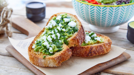 Smashed Avocado, Feta And Chimichurri Sauce Rsf Nf