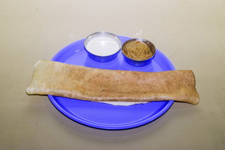 Plain Dosa (1 Pc) (Served With Sambar And Chutney)