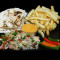 Arabian Shawarma On Plate With Fries