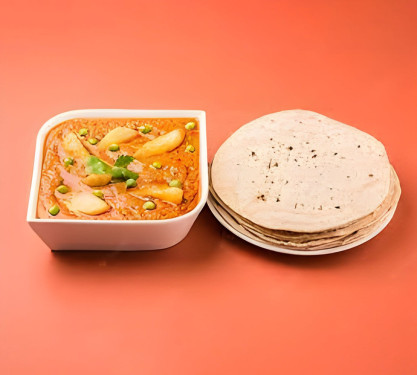 Phulka With Potato Kurma