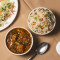 Manchurian Gravy With Veg Fried Rice, Cabbage Salad