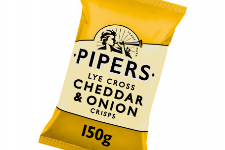 Pipers Crisps Cheddar Und Zwiebeln