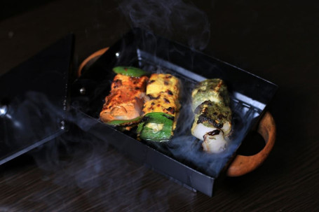 Trio Of Sizzling Roasted Paneer Tikka