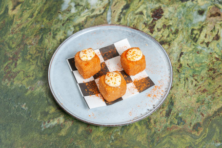 Mac And Cheese Croquettes, Truffle Mayo V