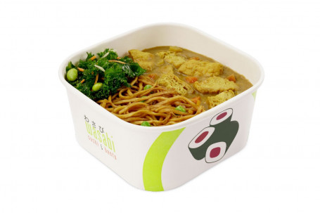 Tofu Curry And Yakisoba Noodles Vegan