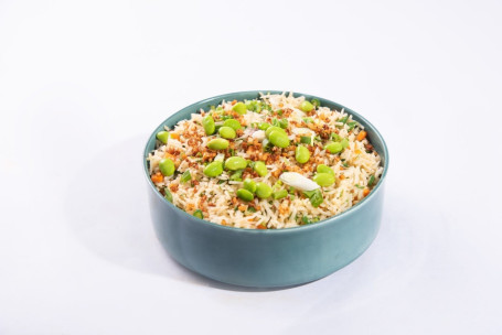 Burnt Garlic Edamame Rice