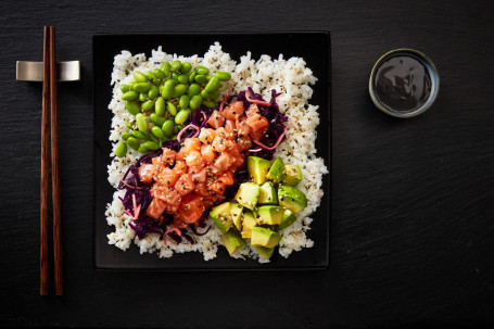 Itsu Salmon Poke On A Bed