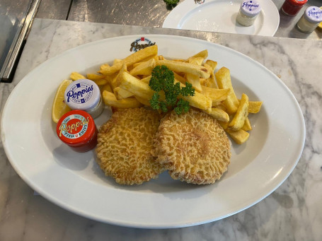 Homemade Fish Cakes And Chips