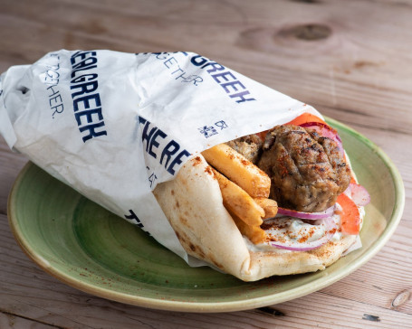 Lamb Meatballs Souvlaki Wrap