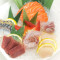 Verschiedene Sashimi-Platten