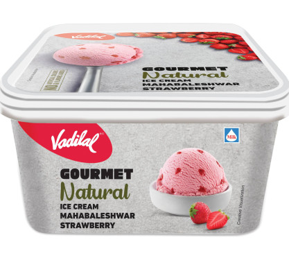Mahabaleshwar Strawberry Ice Cream [1 Tub, 1 Liter]
