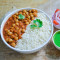 Chole Chawal Salad Chutney