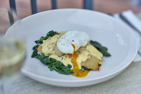 Smoked Haddock, Spinach, Bubble Squeak, Poached Egg