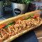 Garlic Chicken, Chilli Mayo, Salad Jalapenos Baguette