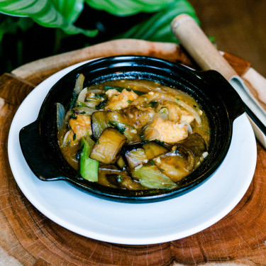 Braised Tofu With Aubergine (Gf) (V