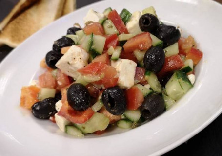 Greek Salad With Toast (V