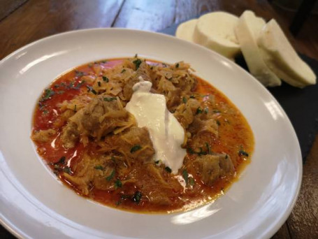 Segedin Goulash With Homemade Steamed Dumplings