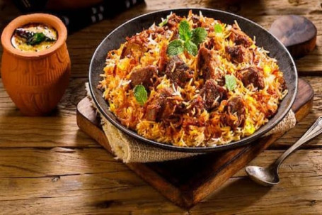 Hyderabadi Mutton Biryani Combo With Cold Drink [250Ml]