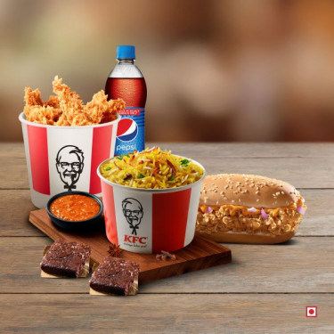 Chicken Longer Burger Biryani Deluxe Combo