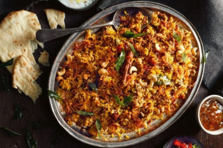 Hydrabadi Mutton Keema Dum Biryani