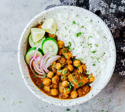 Palak Chole Chawal (Serves 4)