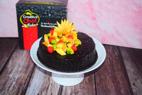 Eggless Chocolate Fruit Cake