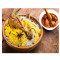 Hyderabadi Chicken Biryani With Leg Piece Raita Free Chicken Curry