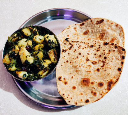 Methi Aloo With 2 Desi Ghee Paratha