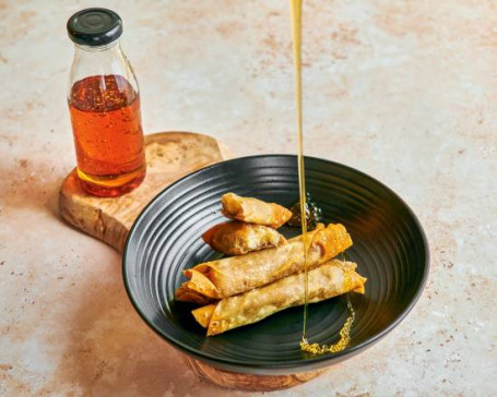 Banana Fritters With Golden Syrup