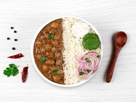 Chole Masala Amritsari With Steamed Rice (Mini)