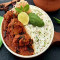 Chicken Ghee Roast With Steamed Rice (Mini)