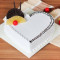 Eggless Heart Pineapple Cake