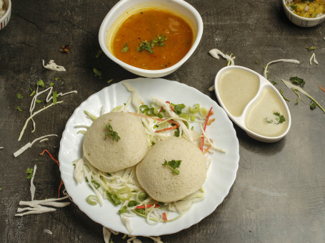 Idli With Samber (2 Pcs)