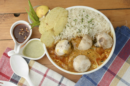 Mushroom Butter Masala Rice Bowl