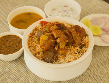 Mutton Fry Biryani (Family Pack) (Serves 4-5)