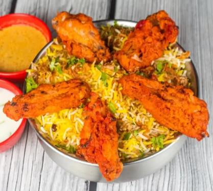 Chicken Wings Biryani (Family) (4 Wings)