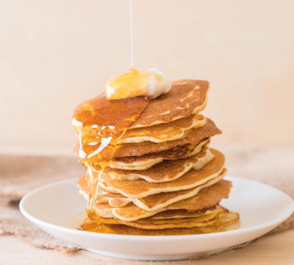 The Classic Honey Pancakes