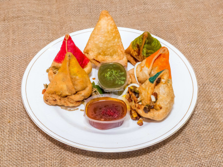 Samosa Platter 6 Different Flavour Samosas In A Plate)